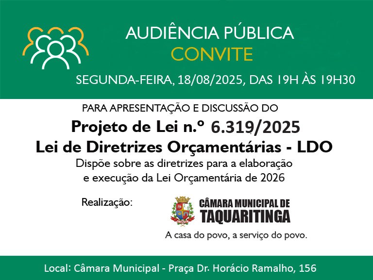 Audiência Pública - Convite