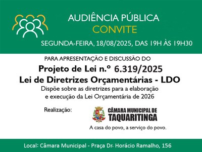 Audiência Pública - Convite