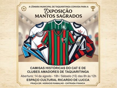 Convite - Exposição Mantos Sagrados no Espaço Cultural