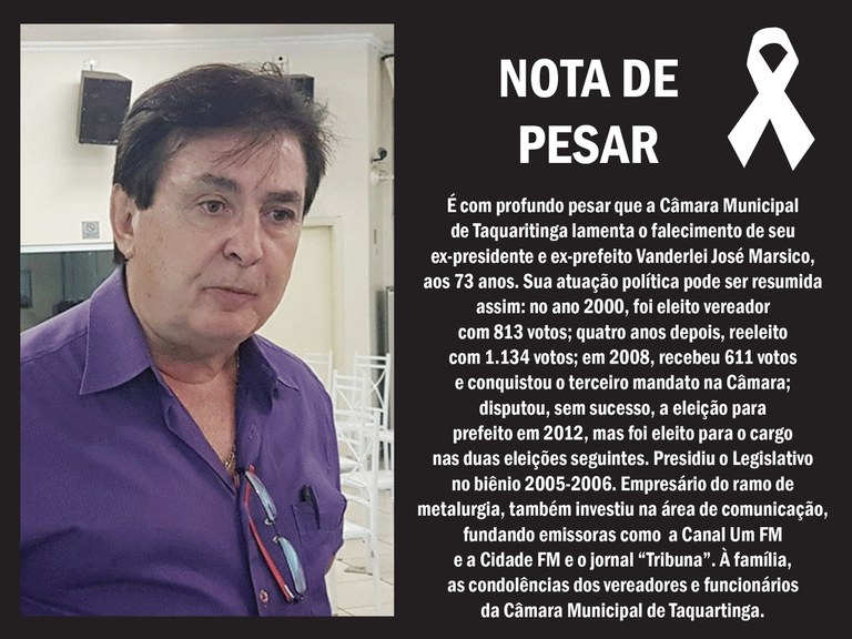 NOTA DE PESAR