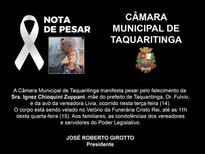 NOTA DE PESAR