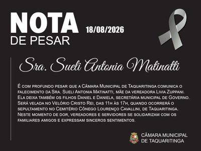 NOTA DE PESAR