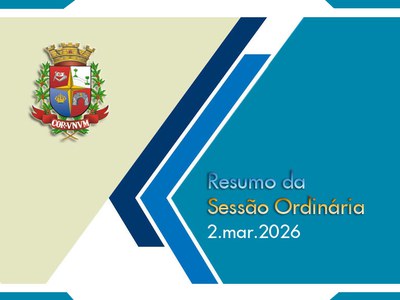 Resumo da 4.ª Sessão Ordinária